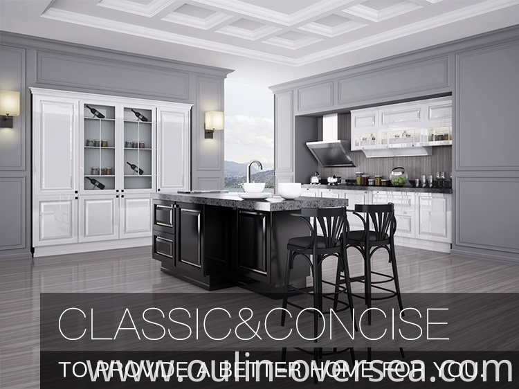 Modern design high gloss lacquer Kitchen Cabinet 